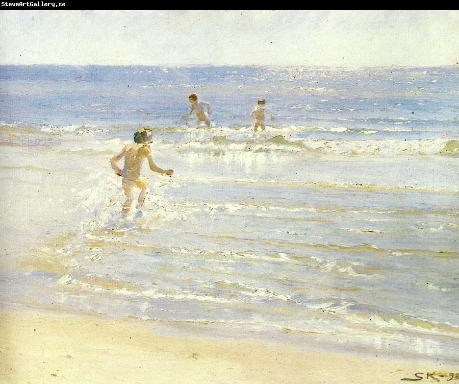 Peter Severin Kroyer badende drenge, solskin